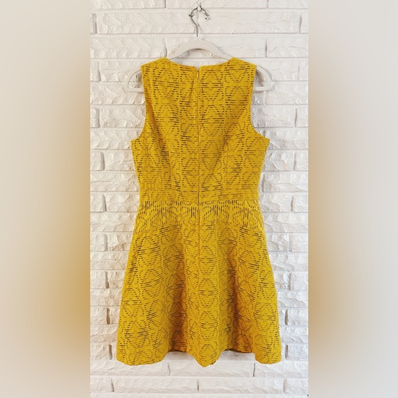 J Crew A Line Mustard Textured Dress - Picture 5 of 5